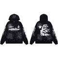 HELLSTAR Cosmic Flame Black Hoodie