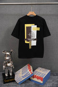 STONE ISLAND Abstract Compass Back Print T-Shirt Black