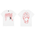 REVENGE Spider Skull Graphic T-Shirt – White