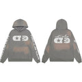 HELLSTAR Star Flame Grey Hoodie
