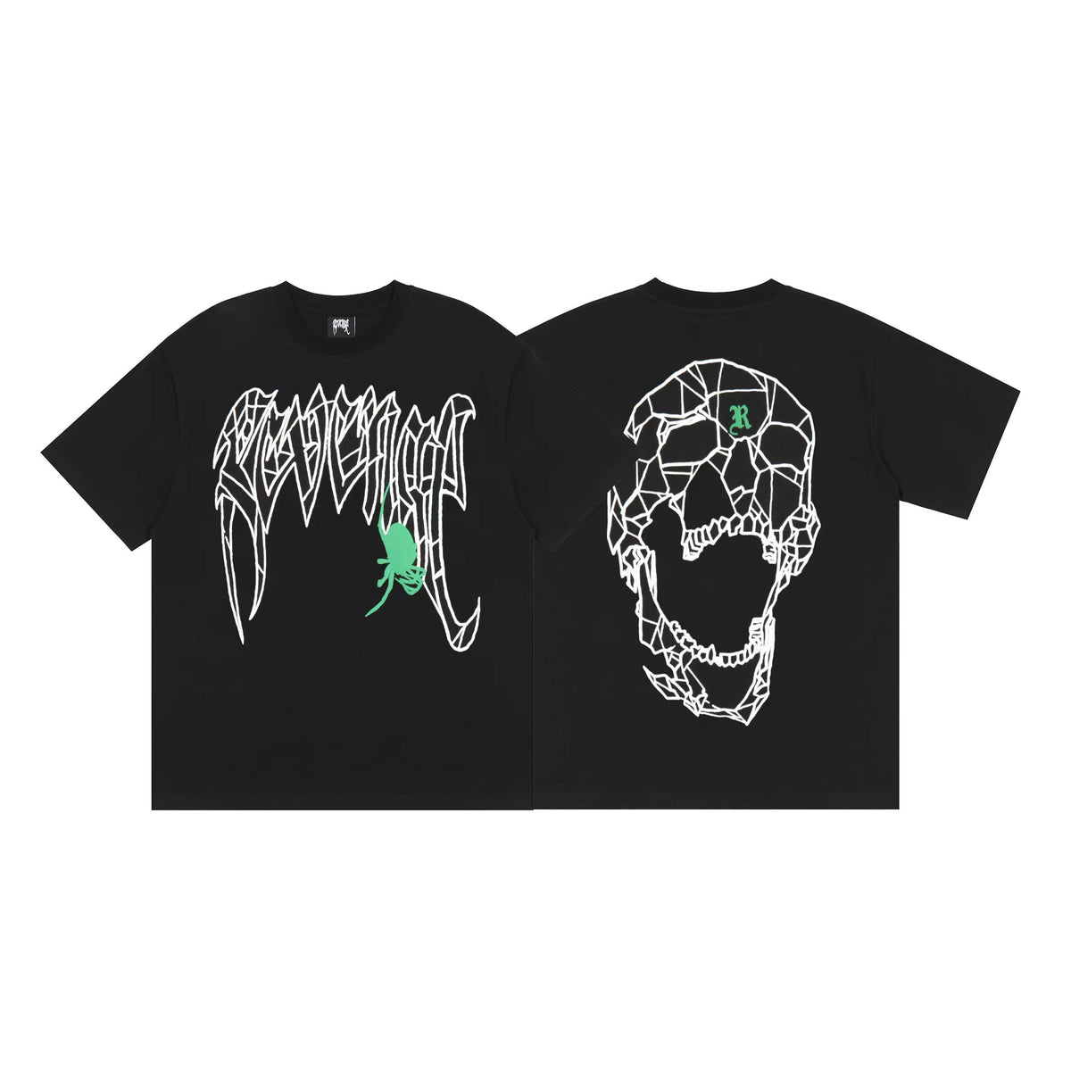 REVENGE Spider Skull Graphic T-Shirt