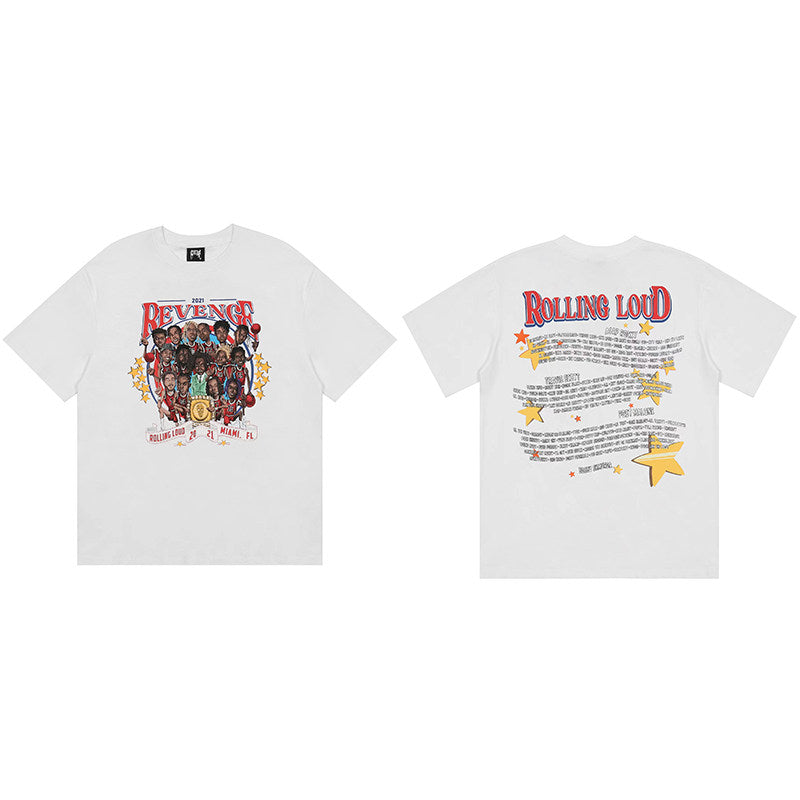 REVENGE Rolling Loud Graphic T-Shirt – White