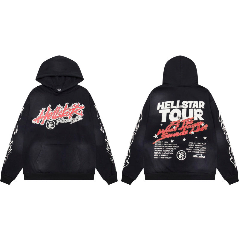 HELLSTAR Tour Graphic Black Hoodie