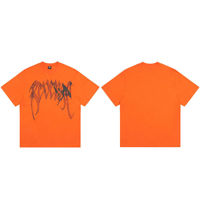 REVENGE Graffiti Logo T-Shirt – Orange