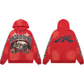 HELLSTAR Graphic Skull Hoodie – Red