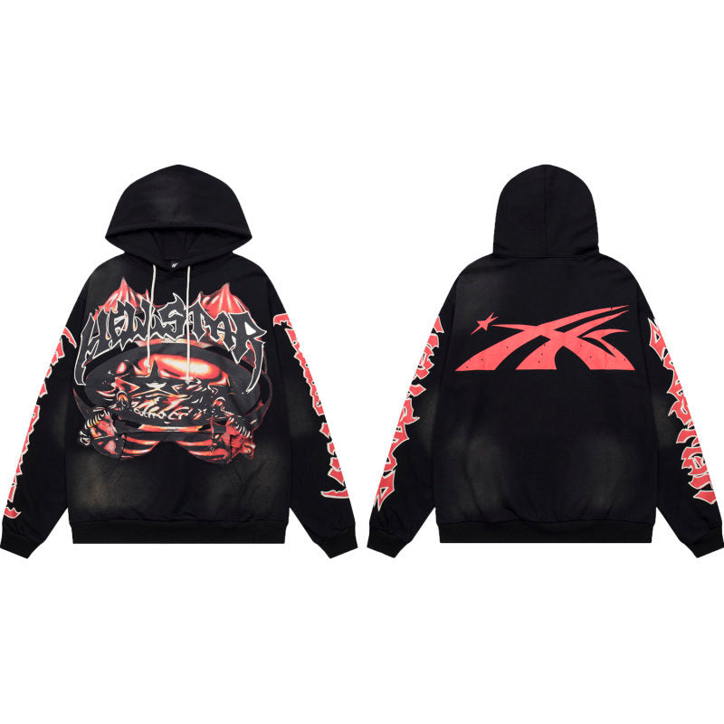 HELLSTAR Graphic Flame Hoodie