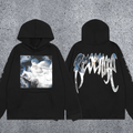 REVENGE Moon Graphic Black Hoodie