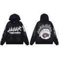 HELLSTAR Records Graphic Black Hoodie