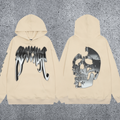 REVENGE Skull Graphic Pullover Hoodie