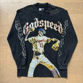GodSpeed Skeleton Baseball Graphic Long Sleeve T-Shirt