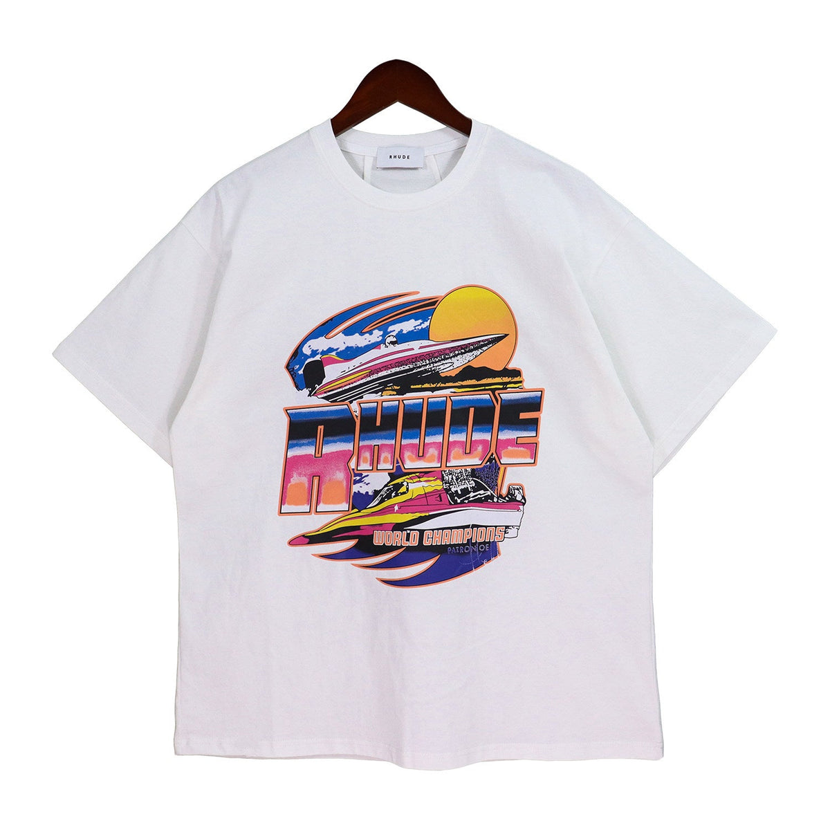 RHUDE World Champions Yacht Graphic T-Shirt