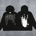 REVENGE Hand Graphic Pullover Hoodie