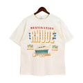 RHUDE Destination Graphic T-Shirt – Cream
