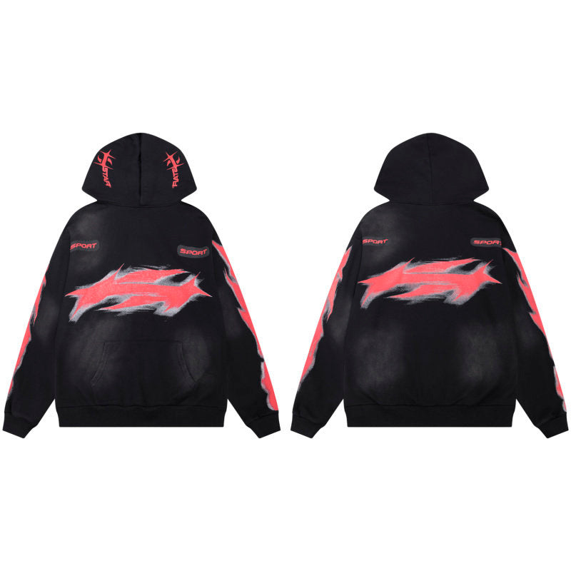 HELLSTAR Sport Graphic Black Hoodie