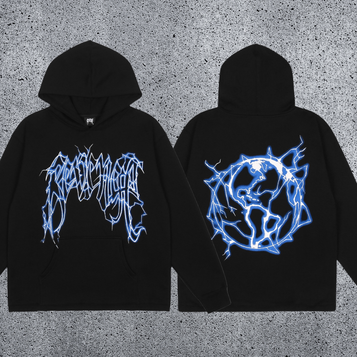 REVENGE Electric Skull Hoodie