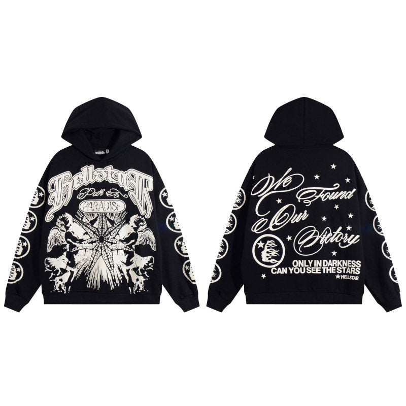HELLSTAR Black Victory Graphic Pullover Hoodie