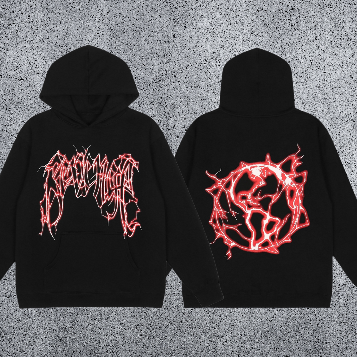 REVENGE Electric Skull Hoodie