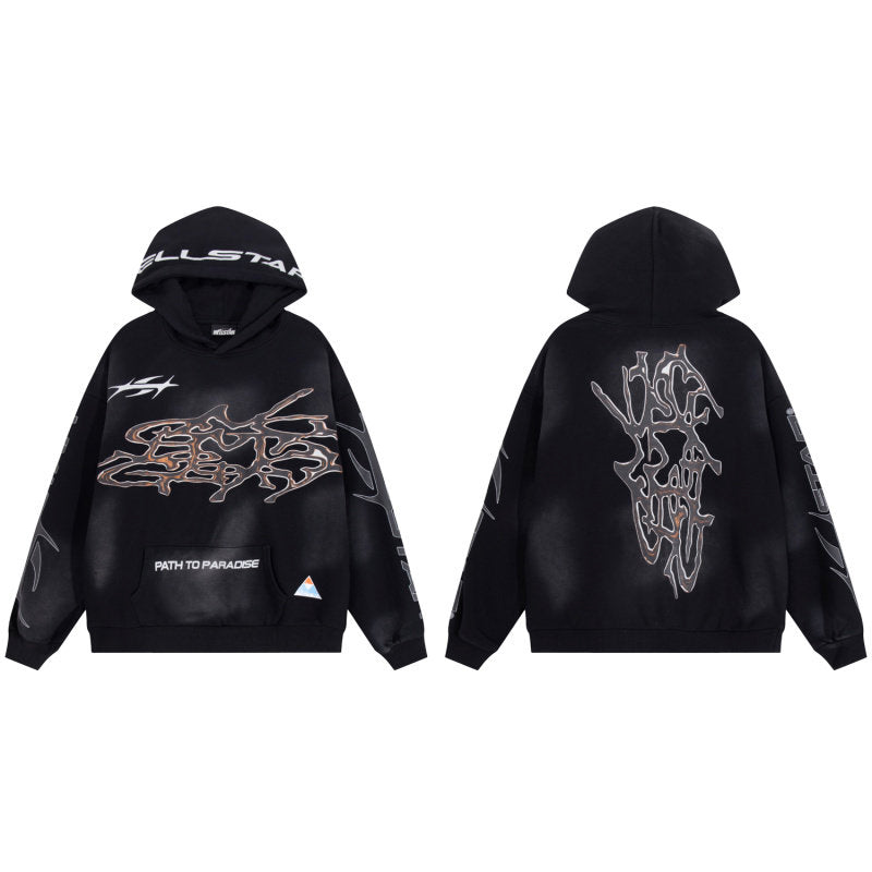 HELLSTAR Black Path to Paradise Graphic Hoodie