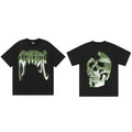 REVENGE Green Skull Graphic T-Shirt