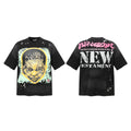 HELLSTAR Screaming Head Graphic T-Shirt Grey