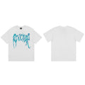 REVENGE Blue Distressed Logo T-Shirt