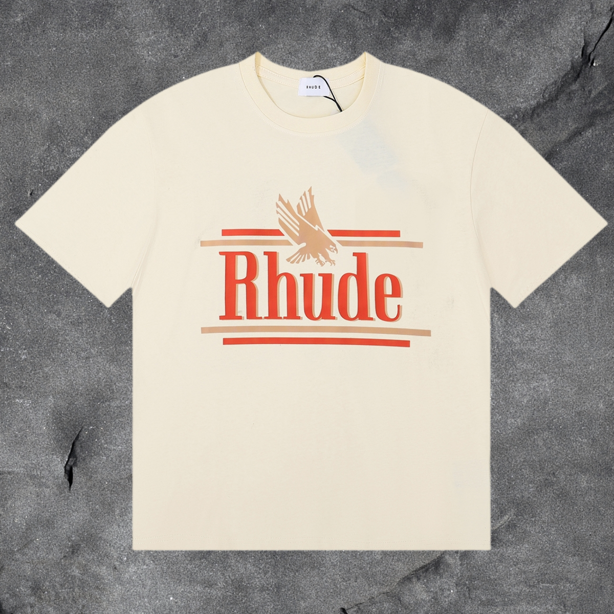 RHUDE Eagle Graphic T-Shirt – Cream