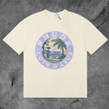 RHUDE Côte D’Azur Graphic T-Shirt Cream