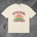 RHUDE Saint Croix Graphic T-Shirt – Cream