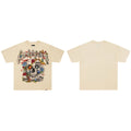 GodSpeed Cream Skull Rose Graphic T-Shirt