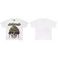 GodSpeed White Skull Helmet Graphic T-Shirt