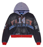 Vale Forever Big 14 Zip Up Hoodie Black