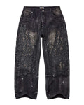 Vale Forever Black Cat Denim Jeans Black