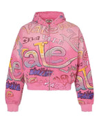 Vale Forever Bubblegum Zip Up Hoodie Pink