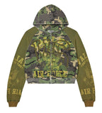 Vale Forever Camo Terrain Zip Up Hoodie Green