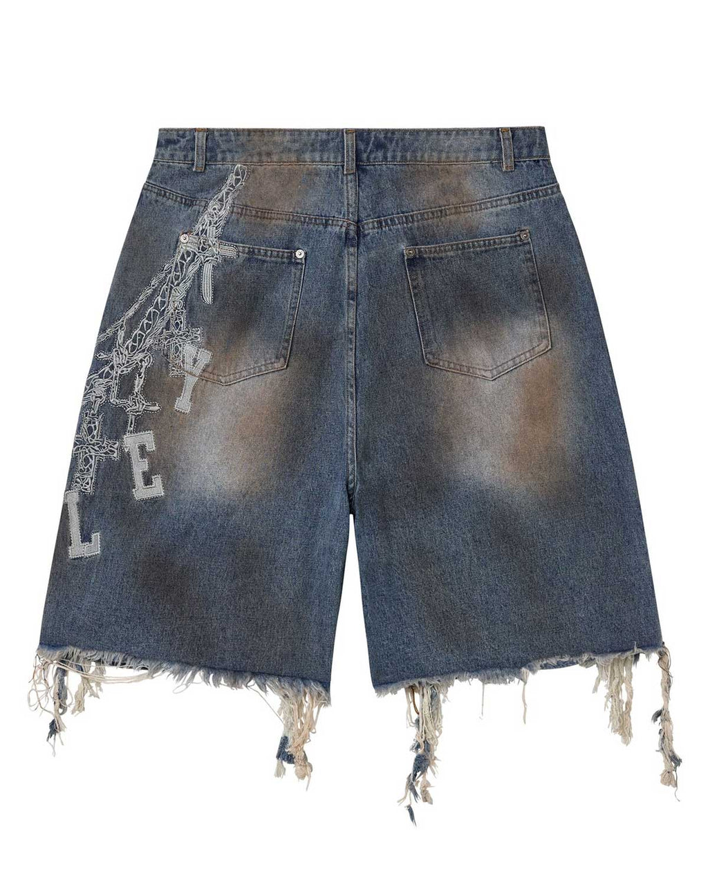 Vale Forever Chain Jorts Blue