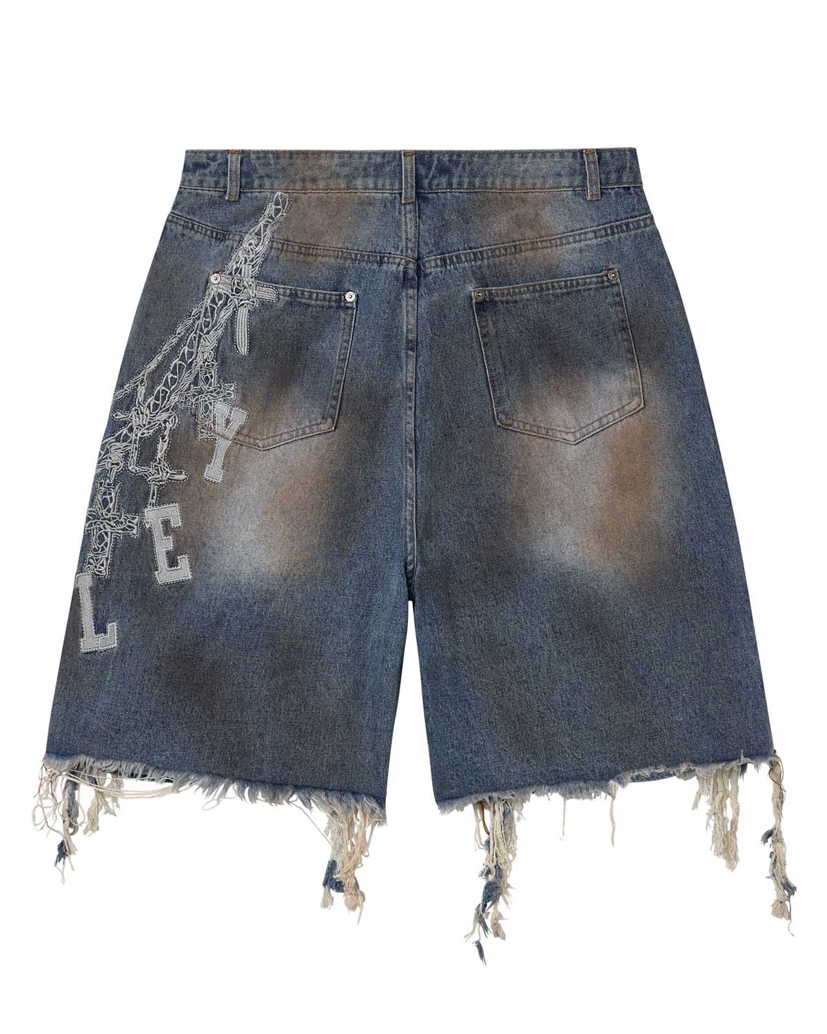 Vale Forever Chain Jorts Blue