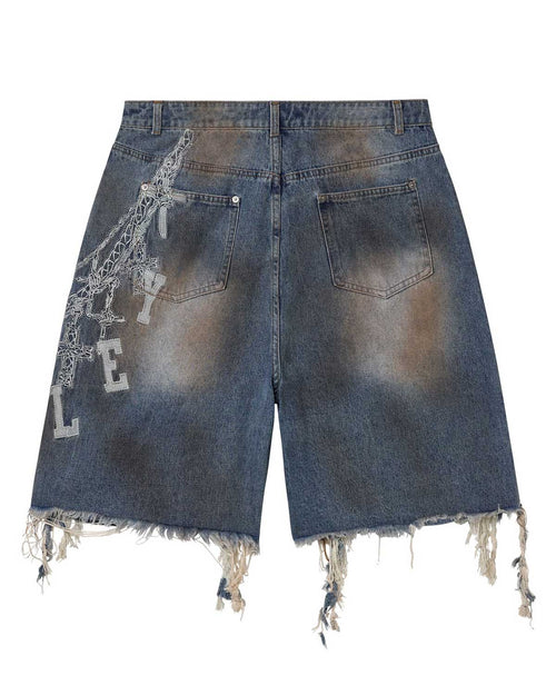 Vale Forever Chain Jorts Blue