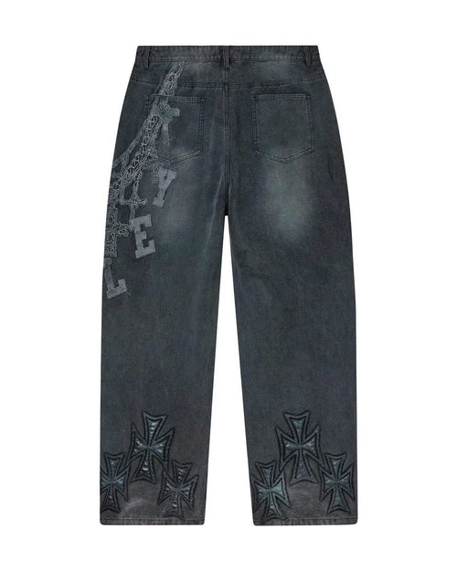 Vale Forever Chain Painter Pants Asphalt Black