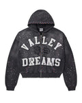 Vale Forever Classico Zip Up Hoodie Black