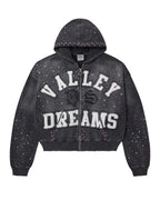 Vale Forever Classico Zip Up Hoodie Black