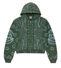 Vale Forever Flag Zip Up Hoodie Green