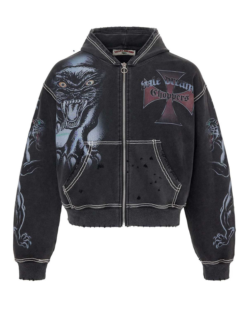 Vale Forever Hardy Boyz Zip Up Hoodie Black
