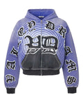 Vale Forever Hypnotiq Zip Up Hoodie Blue