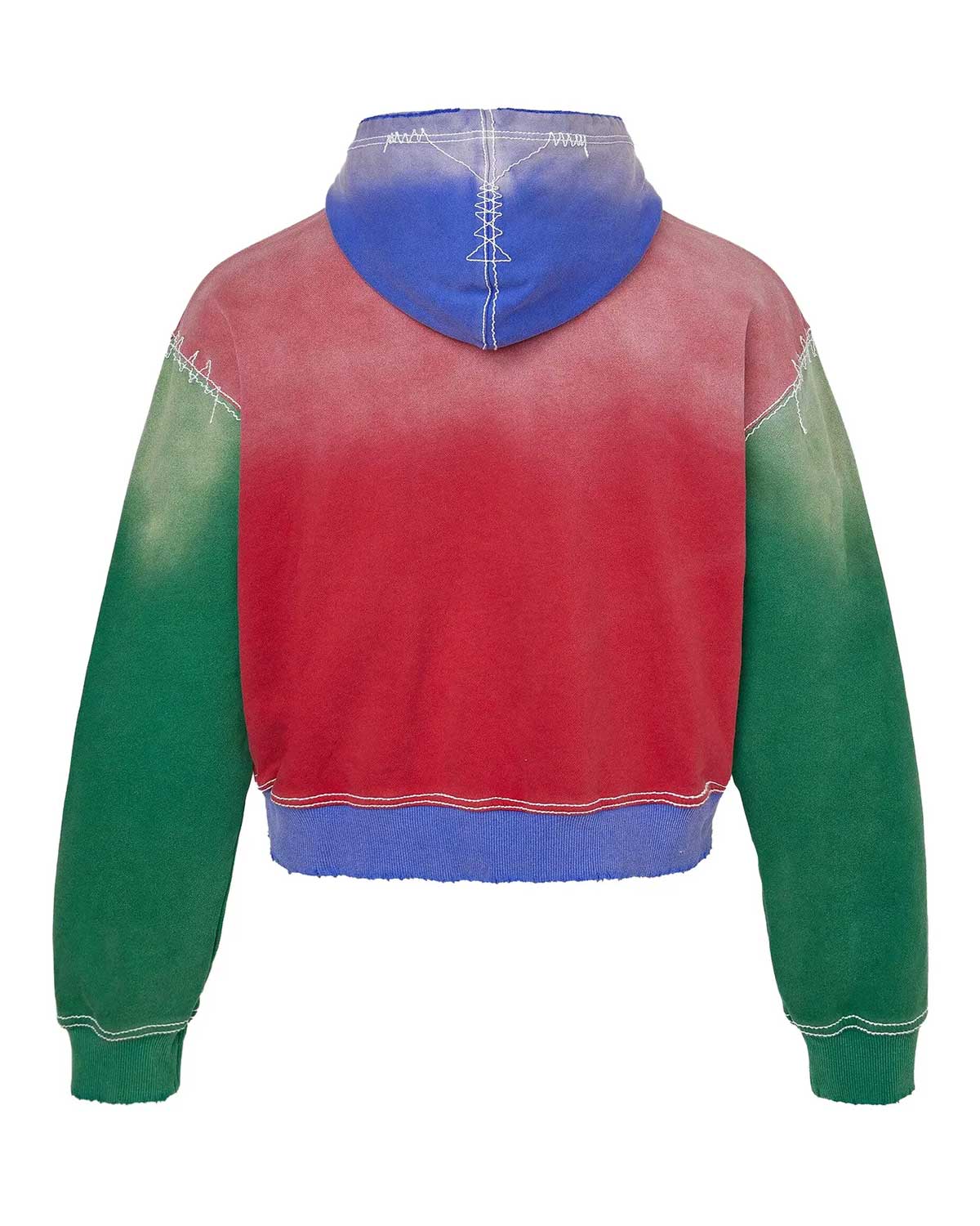 Vale Forever Looney Tunes Multicolor Zip Up Hoodie Red/Green