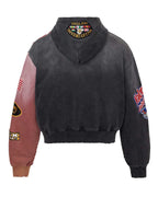 Vale Forever Two Face Zip Up Hoodie Black