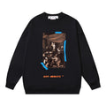 Off-White Artwork Logo Graphic Sweatshirt Black