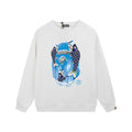 A BATHING APE Fish Camo Ape Head Graphic Crewneck Sweatshirt