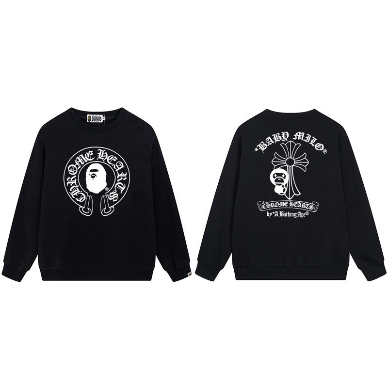 BAPE Graphic Logo Crewneck Sweatshirt