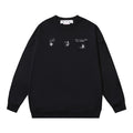 Off-White Distressed Logo Sweatshirt Black