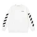 Off-White Diagonal Stripe Logo Sweatshirt White